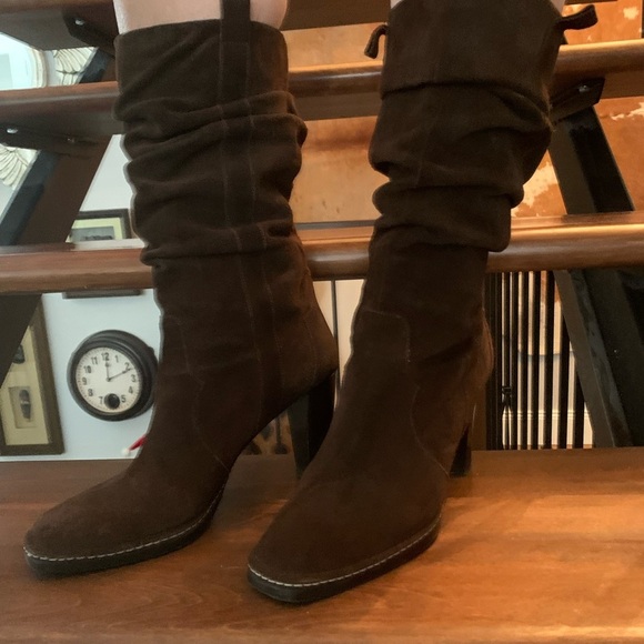 Via Spiga Brown Suede Boots Sz 10 - Picture 12 of 13